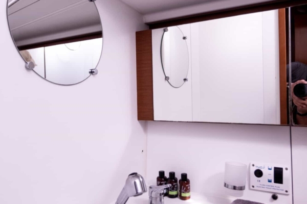 Oceanis 50 Family - Forward en-suite Bath. Alimos Marina Port, Greece, Athens Riviera