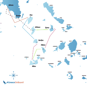 South Cyclades Sailing Itinerary