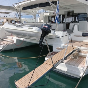Lagoon 46 catamaran. Enjoy luxury, comfort, and freedom on the beautiful Aegean Sea.