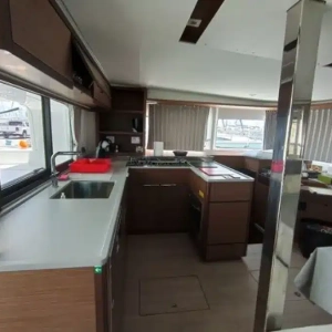 Lagoon 46 catamaran. Enjoy luxury, comfort, and freedom on the beautiful Aegean Sea.